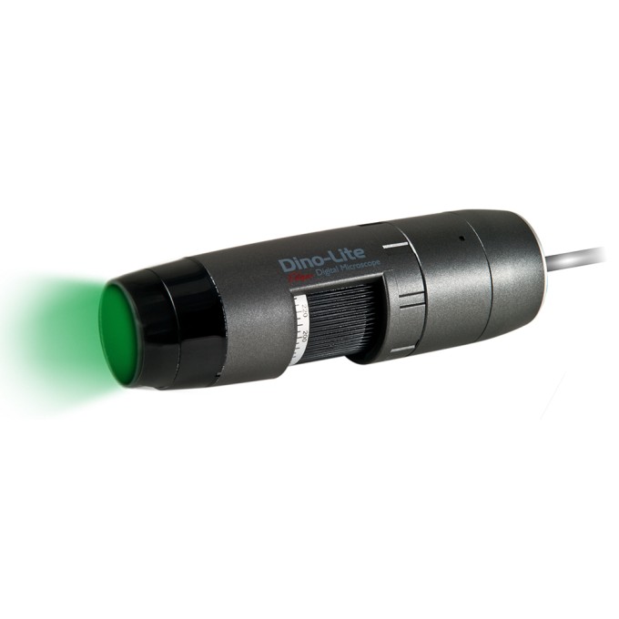 Microscop portabil USB Dino-Lite - AM4115T-YFGW cu lumina verde (525 nm) si filtru 570 nm - Fluorescenta portocalie-rosie (proteina)